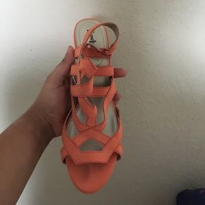 coral heels